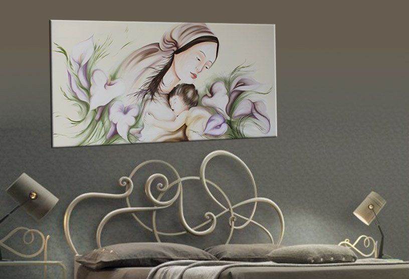 Capezzali moderni, capezzali stilizzati, quadri moderni letto