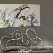 Capezzali moderni, capezzali stilizzati, quadri moderni letto